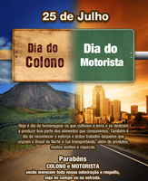 Dia do colono e do motorista