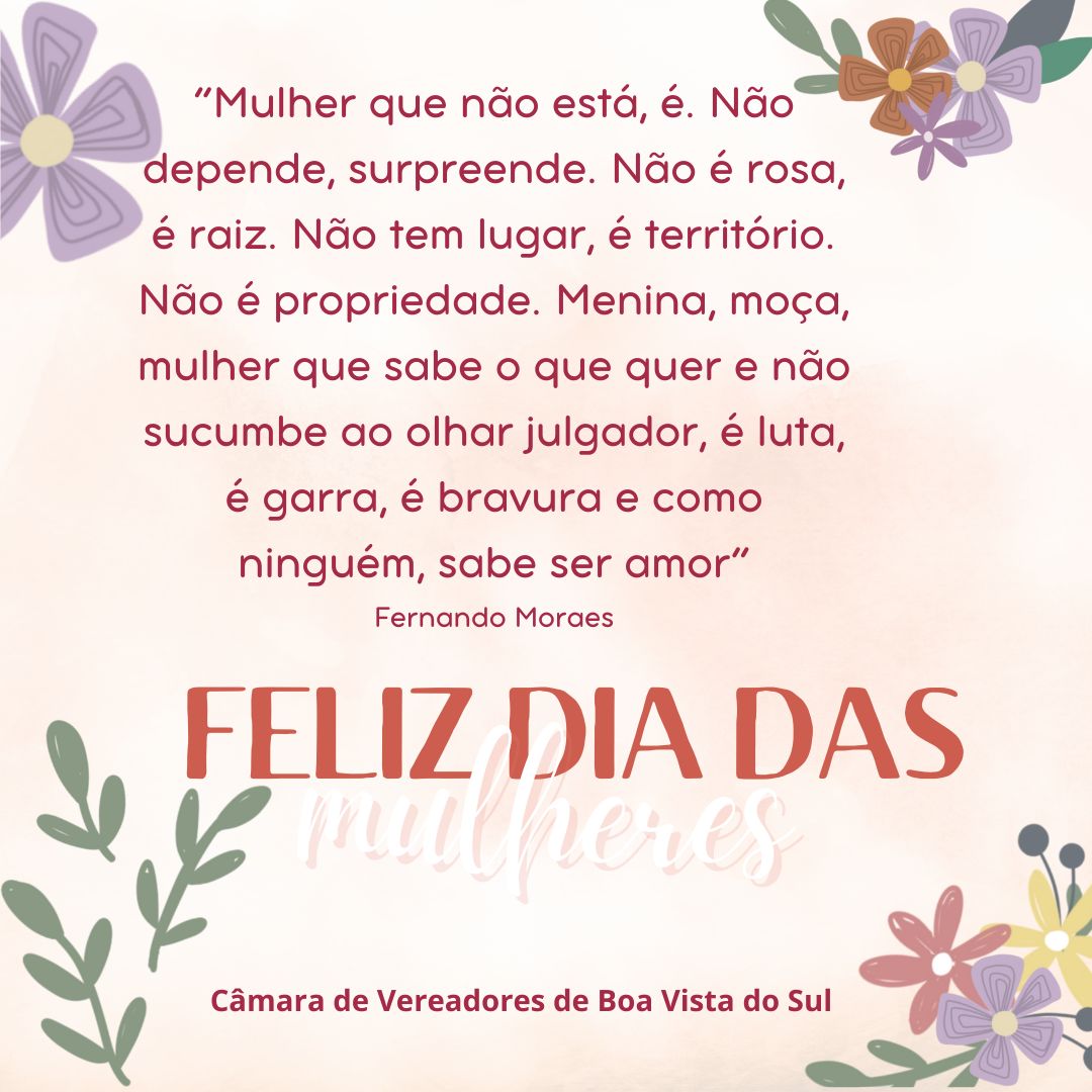 FELIZ DIA INTERNACIONAL DA MULHER